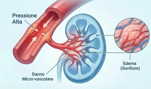 Infografica di Processo Ipertensione e Salute Renale