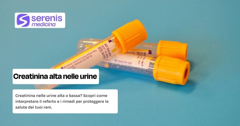 Creatinina alta esami urine