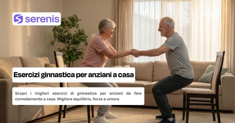 Ginnastica per anziani quali esercizi fare a casa
