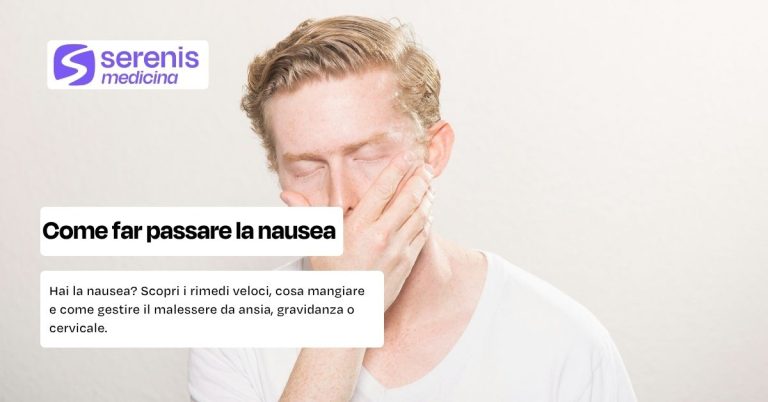 Come far passare la nausea