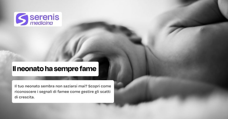 Neonato ha sempre fame