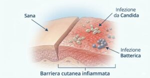 Differenza tra infezione da candida e batterica