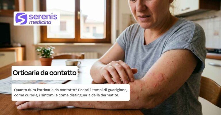 Orticaria da contatto immagini