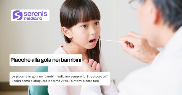 Placche alla gola nei bambini visita dal pediatra