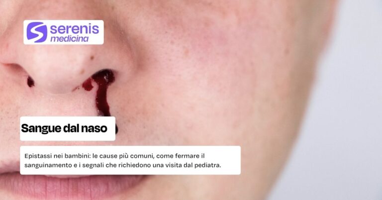 sangue naso, bambino che perde sangue dal naso