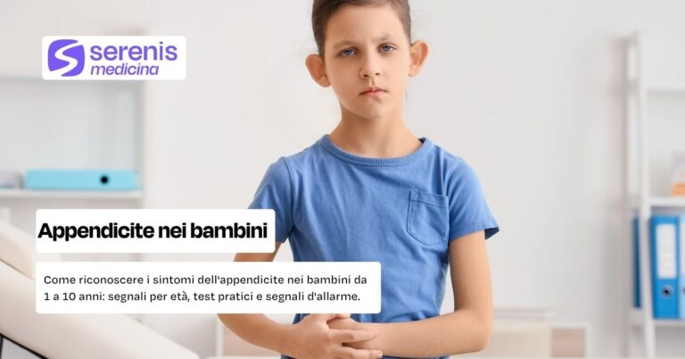 Sintomi appendicite nei bambini