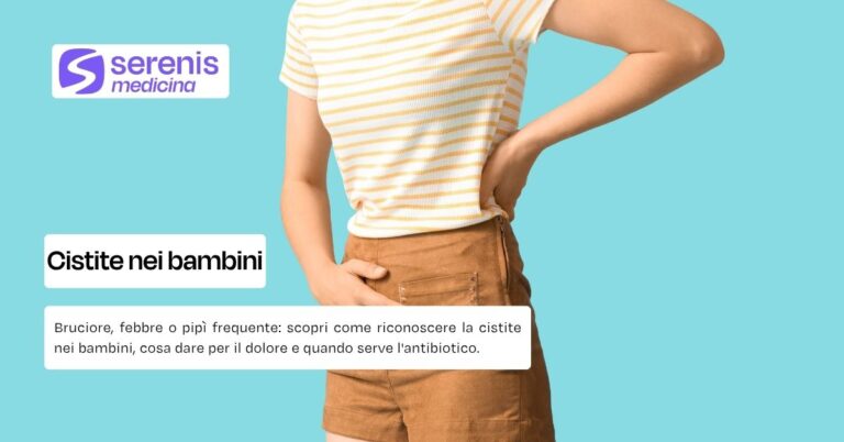 Sintomi cistite bambini