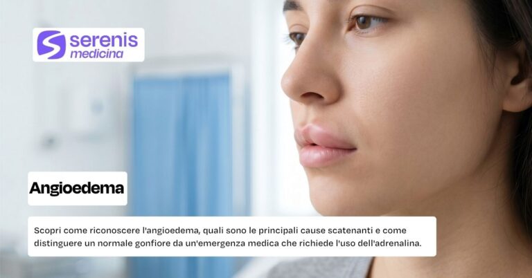 angioedema gonfiore viso labbra