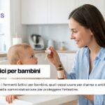 somministrazione di fermenti lattici a un bambino piccolo