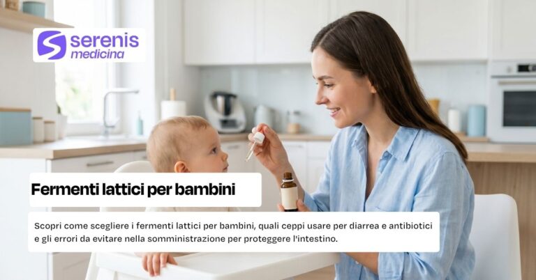 somministrazione di fermenti lattici a un bambino piccolo