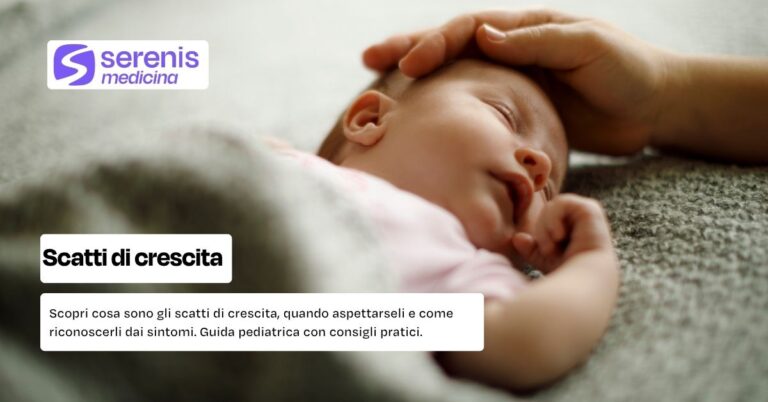scatto di crescita, neonato che si rilassa