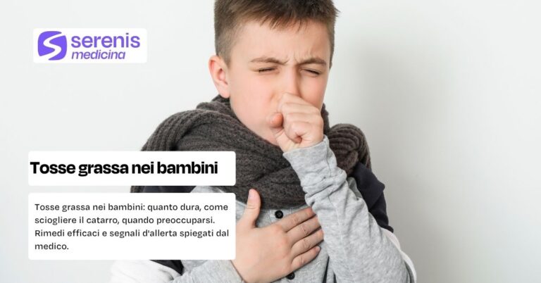 tosse grassa nel bambino
