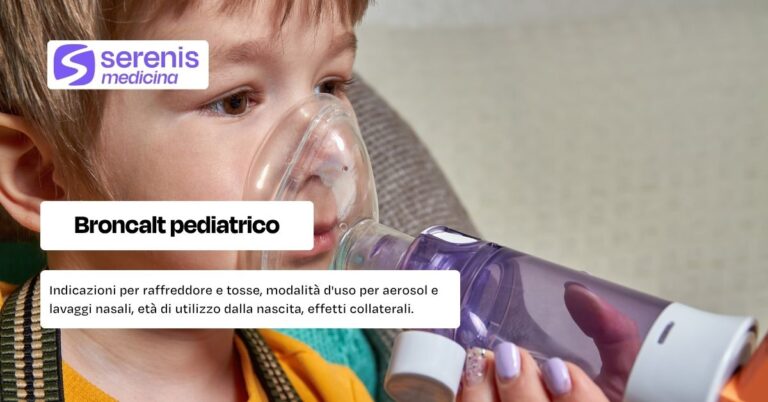 Aerosol con Broncalt pediatrico