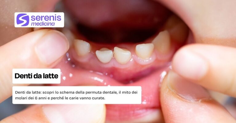 Denti da latte: quanti sono e quando cadono