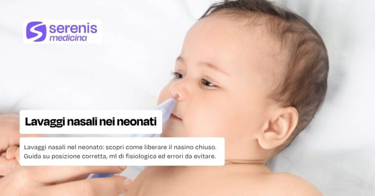 Lavaggi nasali nei neonati: guida completa