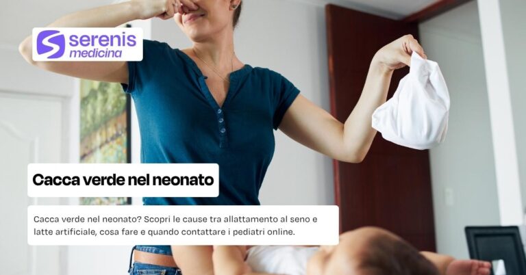 Cacca verde nel neonato cosa fare