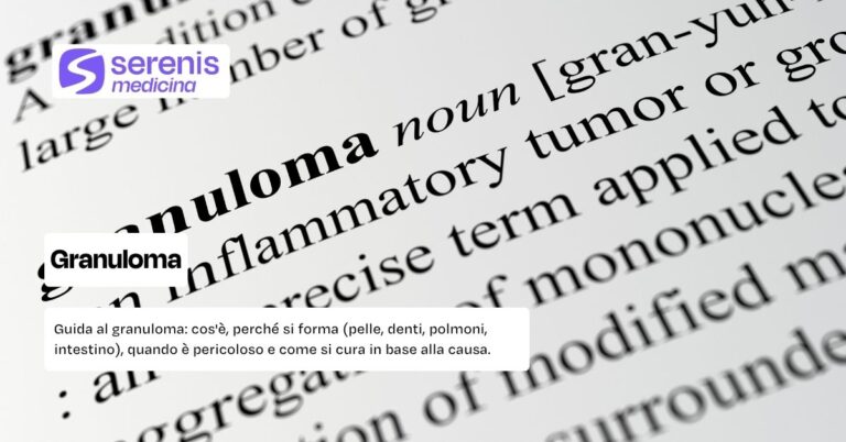 Granuloma: cos'è e perchè si forma