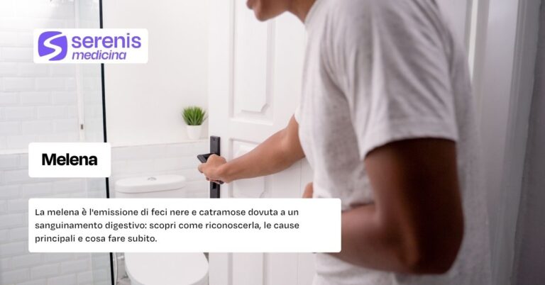 La melena è l'emissione di feci nere e catramose