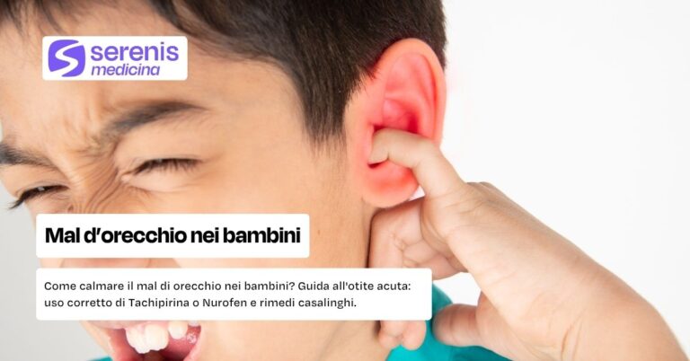 Mal di orecchio nei bambini