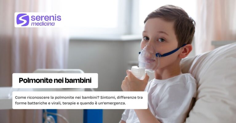 Polmonite nei bambini: sintomi, come riconoscerla e quando andare al Pronto Soccorso