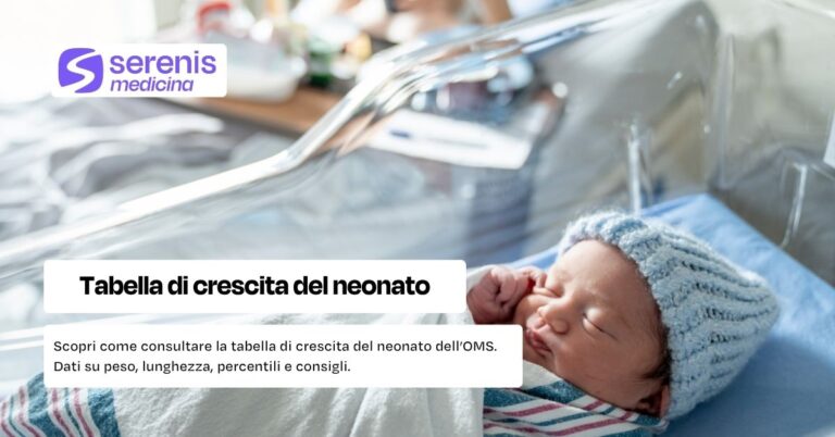 Tabella di crescita de neonato OMS